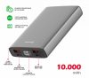 Swissten aluminium power bank, 10000 mAh, 20W, Power Delivery, szürke