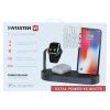 Swissten 4in1 vezeték nélküli MFI töltőállomás, 45W, iPhone, iWatch, Airpods/Pro