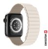 Apple Watch mágneses szilikon szíj 38/40/41 mm, fehér/cappuccino