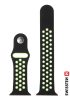 Apple Watch szilikon sportszíj 38/40/41 mm, fekete/zöld