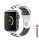 Apple Watch szilikon sportszíj 38/40/41 mm, platina/fekete